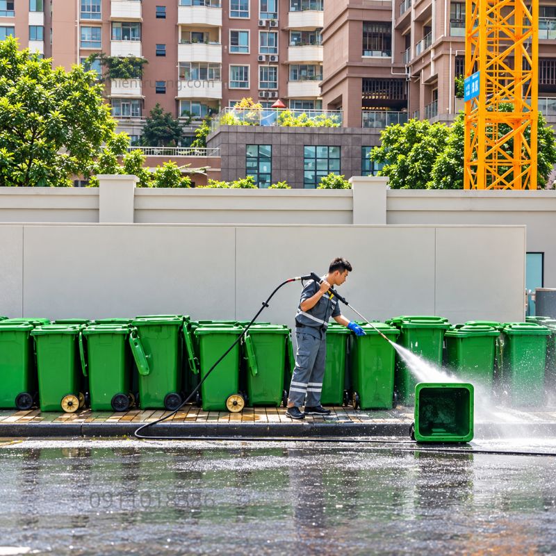 Hướng Dẫn Vệ Sinh Thùng Rác Công Nghiệp Đúng Cách